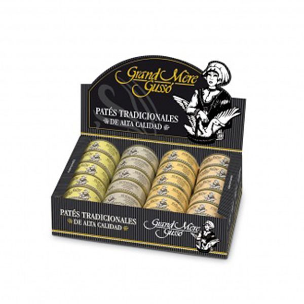 EXPOSITOR PATE LATA 100 g. 4 SABORES